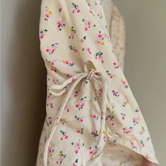 Madewell Light Cream Floral Mini Dress - Picture 6 of 10